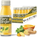 Θερμοκήπιο Χυμός Βιολογικά Fiery Ginger Wellness Shots 12-Count 60ml Γυάλινα μπουκάλια, Vegan & Gluten-Free