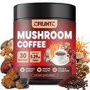 Mushroom Coffee - Κολομβιανός Mushroom Powder Στιγμιαίος καφές με Lion's Mane, Reishi, Chaga, Cordyceps & More - 150g Mushroom Coffee Alternative for Energy, Focus, Mental Clarity & Immune Support