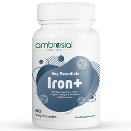Ambrosial Iron+ 25mg Συσκευασία των 1- 60 καψακίων