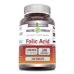 Amazing Formulas Folic Acid 1000 Mcg (1 Mg) 