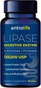 ANTROLIFE Digestive Health Supplement - Enzymes with Lipase Beslenme Supplements & Amylase for Digestive Comfort - Diyetsel Supplement - 59 Capsules