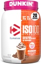 Dymatize x Dunkin' Mocha Latte ISO100 Whey Protein Powder, 95mg Caffeine, 25g πρωτεΐνης, 5.5g BCAAs, 120 Cal., Χωρίς γλουτένη, 1g λίπος, 1g ζάχαρη, 3g υδατάνθρακες (20 σερβίτσια)