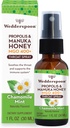 Wedderspoon Propolis ve Manuka Honey Throat Mix, Chamomile & Mint, 1 Fl Oz (Pack of 1), Sore Throat Relief, Natural Immune Support