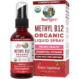 MaryRuth Organics Vitamin B12 Liquid Spray 