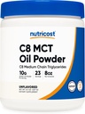Nutricost C8 MCT Oil Powder 23 Σερβίρει (8oz) - 95% C8 MCT Oil Powder