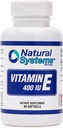 E 60 Yumuşakgels 400 IU Tarafından Natural Systems - Vitamin E Supplements Immune System Support * - Vitamin E Softgels Skin Care - Doğal Vitamin E Non-Sugar, Non-Artificial Flavors veya Preservatives
