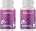 Seroflora Boric Acid Vaginal Suppories 600 mg - Kadınlar için Boric Asit Pills - Intimate Health pH Dengesi - Destekler Vaginal Odor Control (30ct, 2bottles) ABD'de yapıldı.