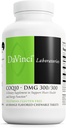 DAVINCI Labs CoQ10 - DMG 300/300 - Υποστηρίζει την υγεία της καρδιάς και τη λειτουργία της ενέργειας* - Συμπλήρωμα διατροφής με συνένζυμο Q10 & βιταμίνη Ε - χορτοφαγικά - Χωρίς γλουτένη - 60 δισκία Μασώμενα με γεύση πορτοκάλι