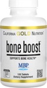 California Gold Nutrition Bone Boost Supplement, Bone Health için destek, D vitamini ve Vegetarian Friendly, Gluten Free, Non-GMO, 120 Tabletler