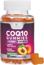 CoQ10 Gummies 100 mg - 3X Güçlü, Yüksek Aborpsiyon, Kalp Sağlığı Desteği ve Enerji Üretimi için Antioksi Supplement, Ultra Coenzyme Q10 Vitaminleri, Coq 10 Supplements, Non-GMO - 60 CoQ10 Gummies
