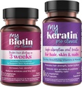 Saf Ürünler Log - MyBiotin ProClinical + MyKeratin Advanced Hair Therapy MyBiotin ProClinical (Biotin, MB40X Matrix, Astaxanthin) - MyKeratin (Next Generation Keratin Saç, Skin & Nails)