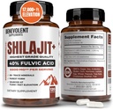 6.500 mg Shilajit Supplement with 40 Fulvic Acid (High Abxia) | Shilajit Mineral Supplement with 85+ Trace Minerals for Energy, Performance & Immune Health - 120 Capsules
