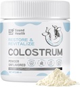 Colostrum Supplement Toz Insanlar için - Organik Bovine Colostrum Supplement for Gut Health, Saç Büyüme, Immune Support - Unflavored (73 Hizmet)