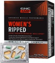 GNC AMP Women's Ripped Non-Stim Vitapak Programı, 1 Vitamin Paketi, Metabolism & Lean Muscle, Water Shedding, Proven Malzemeler, CLA, Biotin, Multivitamin, Caffeine Free, 30-Day Supply