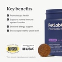 PetLab Co. - Gut & Ear Health Sche: Köpekler için Probiyotikler, Destek Gut Health & Mevsimlik Tüm enerjiler ve Köpekler için daha temiz, Yeast & Sağlıklı Kulak Kanallarını Destekleyin - Formulas'leri Kullanımı Kolay