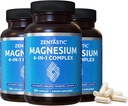 Zentastic Magnezyum Kompleksi - 360 Capsules - Chelated Magnezyum Glycinate, Malate, Taurate & Lactate - Support Bones, Muscles