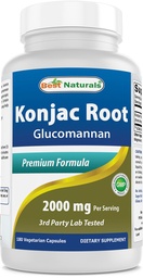 Best Naturals Konjac ρίζα 2000mg, 180 κόμης