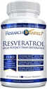 Araştırma Doğrulanmış Resveratrol - 98 Trans-Resveratrol 1000 mg, Anti-Aging Support - 1 Şişe - 60 Capsules