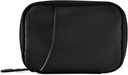 Pill Box 7 Day Pill Case Travel Pill Organizer Bag with Surface Portable Weekly Case Compact Boyut for Vitamin Supplementrec, Solid Color Black
