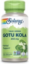 SOLARAY Gotu Kola 450mg - Centella Asiatica Βότανα Συμπληρώματα - κάψουλες Gotu Kola Κατασκευασμένες με ολόκληρο το αεροδιάδρομο για Ισχυρή υποστήριξη ευεξίας - Vegan, μη ΓΤΟ, Εργαστήριο Επαληθευμένο, 60 ημερών εγγύηση, 100 εξυπηρετήσεις