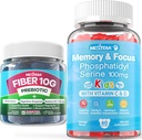 Çocuklar için Şeker Ücretsiz Phosphatidylserine Gummies + Yetişkinler için Fiber Gummies