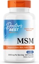 Doktor's BEST MSM, Saçları Destekler, Skin, Nails, & Ortaklar, Non-GMO, Gluten Free, 3000 mg Per Service, 360 Capsules