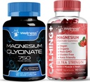 WELLNESS LABSR Magnezyum Glycinate Capsules 750 mg - Glycinate Gummies 1000 mg