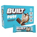 İnşa edilen Bar, Puff protein Bars, Coconut Puff, 17g Protein Snacks, On-The-Go Bars, Only 140 Calories, 6g Sugar, Collagen, Gluten Free, 12 Count