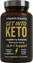 Bounty Premium Raspberry Ketones Supplement - Kilo kaybı için Keto Pilleri - Ketoz & Metabolism Desteği - Keto Diyet Yardım - Kadınlar ve Erkekler için Enerji Boost - 60 Capsules