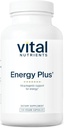 Vital Nutrients Energy Plus | Nonstimulatory Herbal Energy Support | Ruh & Fiziksel Stamina | Stres için Adaptojenik Destek | Gluten, Süt, Soy Free | Non-GMO | 120 Capsules