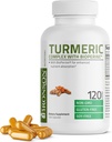 Bronson Turmeric Curcumin ile BioPerine - Yüksek Potency Premium Ortak Destek% 95 Standartize Curcuminoids - Siyah Pepper ile Non-GMO Capsules - 120