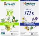 Himalaya Merhaba Joy, Improving Mood ve Spirits & Hello ZZZs with Melatonin for Sleep Support, 60 Capsules Every - Schen