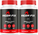 (2 Pack) Vigor Fix Pills, Vigor Fix, Vigor Fix Advanced Formula, Vigor Fix Formula, Vigor Fix Vitamin, VigorFix Pills 120 Capsules for 2 Ay
