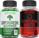 Atlantis Nutrition Supergreens 60 Gummies + Testosterone Booster 2-Pack (120 Gummies)