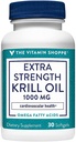 Το Βιταμίνη Shoppe Extra Strength Krill Oil - MSC Certified Sustainable - 1.000 MG (30 Softgels)