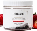 Kintsugi KeraSweet Hair Fortifying Gummy- Help Combat Signs of Γήρανση μαλλιών, συμπλήρωμα για ισχυρή, ογκώδη Strands- Υποστηρίζει υγιή, Fuller Looking Hair w/ B12, Saw Palmetto, ACV (Strawberry, 60ct)