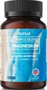 Magnezyum Glycinate Triple Complex - Citrate Magnezyum Malate - Nerves & Energy için ek - 300 mg Magnezyum Capsules 90 Counts