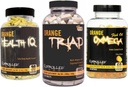 CONTROLLED LABS General Health Sche, 45 Orange Triad, 90 Kont Orange Health IQ, 120 Kont Orange Oximega Fish Oil, Muscle Building and Recovery Supplement for Men and Women