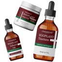 3-Piece Eggplantı Deri Örnekleme Set Eggplant Salve Tincture Oil Skin Cell Health Support Relief Regenerate DiscoloredScaly Skin Bozukluklar