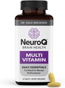 LifeSeasons NeuroQ Daily Essentials Multivitamin - Ενισχυμένη Ψυχική Απόδοση & Συνολική Ευεξία - Βελτίωση Μνήμης & Εστίασης - B-Complex, Βιταμίνη D, Folate, CoQ10, Pantothenic Acid & More - 60 Κάψουλες