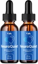 (2 Pack) NeuroQuiet Drops - Neuro Quiet Advanced Formula Υποστήριξη ακοής, Γνωστική υγεία, και Γενική ευεξία, 2 Μήνες προσφοράς