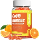 CoQ10 Gummies 200 mg, Vegan Supplement for Energy Production, Non-GMO, Gluten Free (60 Gummies)