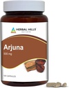 HERBAL HILLS Arjuna Capsules (Döninalia Arjuna) | 120 Kont (500 mg) | Standartlaştırılmış Ekstraksiyon Sağlık ve Sağlık Supplements with Arjuna Bark Extract