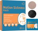 Sea & Motion Hastaness Patches - Dizziness Vertigo & Nausea Relief - Anti Vomiting Bands for Yetişkinler & Çocuklar - Cars Cruise Ships Airplanes Trens Bus & Diğer Formlar