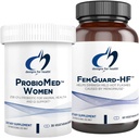 Designs for Health Hot Flash & Vaginal Support Probiotic Bundle - FemGuard-HF (60 Capsules) to Help Diminish Mild Menopause Hot Flashes + ProbioMed Women (30 Capsules) Gut & Vaginal Probiotic