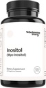 Allsome Story Myo-Inositol Supplement | Inositol Toz Capsules | Myoinositol | 2000 mg Per | 500 mg Per Capsule | Erkek ve Kadın Ferttitude Supplement | B8 | 120 Capsules