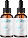 (2 Pack) ZenCortex - Zen Cortex Ear Drops, ZenCortex for Tinnitus Advanced Formula Supplement, Zen Cortex All Natural Interview Support Formula Supplement for Ear Relief Vegan Malzemeler (60 Hizmet)