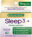 Nature's Bounty Sleep + Stres Desteği, Sleep3 En Güçlü 100% Uyuşturucu Ücretsiz Uyku Yardımı, Ashwagandha ile Diyetsel Tamam, Zaman Yayın Teknolojisi, 10 mg, 28 Tri-Layered Tabletler