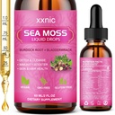 Sea Moss Advanced Liquid Drops, 3000 mg Organik Deniz Moss Sıvı Siyah Tohum Petrol & İrlandalı Denizmoss Gel, Raw Sea Moss Destek Immunity, Ortak, Digestive Health, 60mL-L8