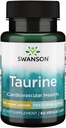 Swanson Amino Acid Ajipure Taurine Φαρμακευτικός βαθμός 500 Milligrams 60 Veg Κάψουλες